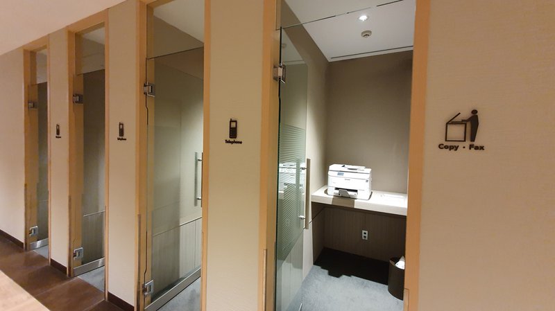 Phone booths so people won't disturb silence while relaxing in the lounge.