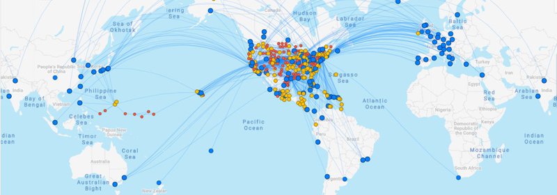 United's route map is extensive to say the least.